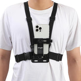 Mobile Phone Chest Mount Harness Strap Holder Cell Phone Clip Action Camera POV for Samsung iPhone